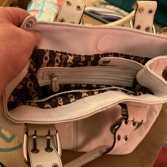 Tignanello White Handbag - Picture 2 of 8